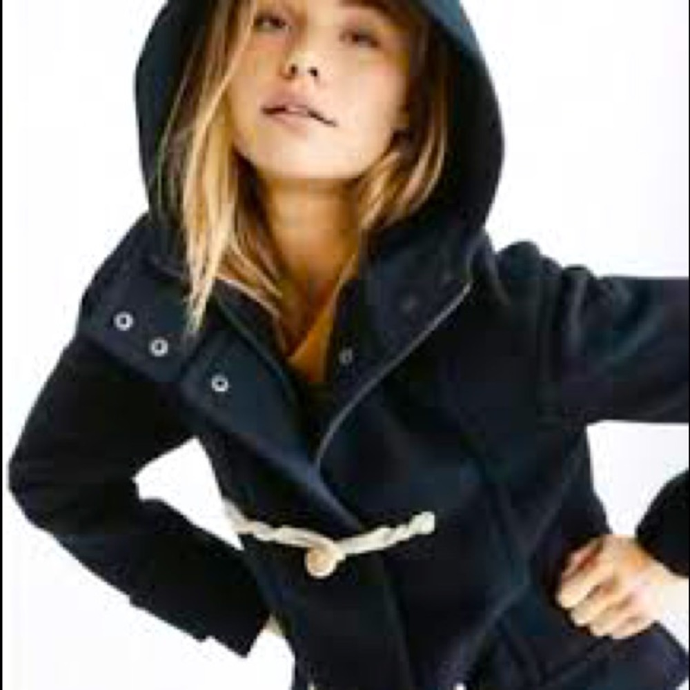 Abercrombie & Fitch Wool Blend Toggle Coat; Size: Small